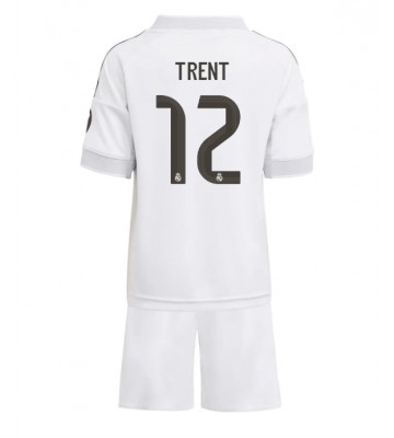 Real Madrid Alexander-Arnold #12 Domácí dres komplet pro Děti 2025-26 Krátkým Rukávem (+ Krátké kalhoty)