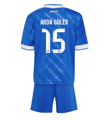 Real Madrid Arda Guler #15 Alternativní dres komplet pro Děti 2025-26 Krátkým Rukávem (+ Krátké kalhoty)
