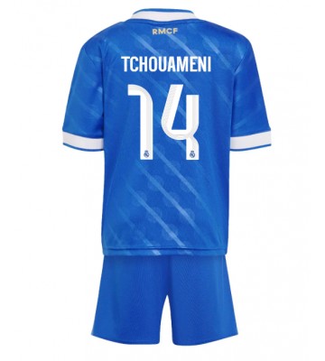 Real Madrid Aurelien Tchouameni #14 Alternativní dres komplet pro Děti 2025-26 Krátkým Rukávem (+ Krátké kalhoty)