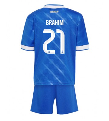 Real Madrid Brahim Diaz #21 Alternativní dres komplet pro Děti 2025-26 Krátkým Rukávem (+ Krátké kalhoty)