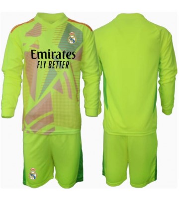 Real Madrid Brankář Alternativní dres komplet pro Děti 2024-25 Dlouhým Rukávem (+ Krátké kalhoty)
