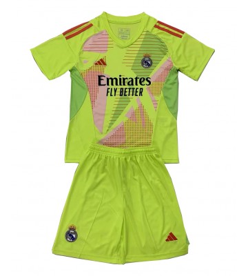 Real Madrid Brankář Alternativní dres komplet pro Děti 2024-25 Krátkým Rukávem (+ Krátké kalhoty)