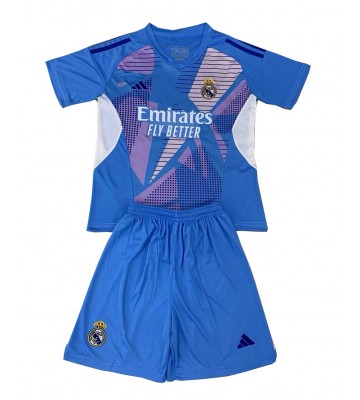 Real Madrid Brankář Domácí dres komplet pro Děti 2024-25 Krátkým Rukávem (+ Krátké kalhoty)