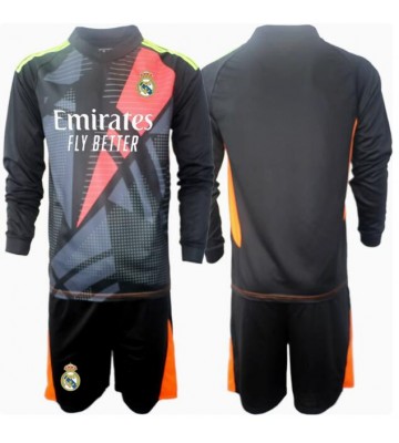 Real Madrid Brankář Venkovní dres komplet pro Děti 2024-25 Dlouhým Rukávem (+ Krátké kalhoty)