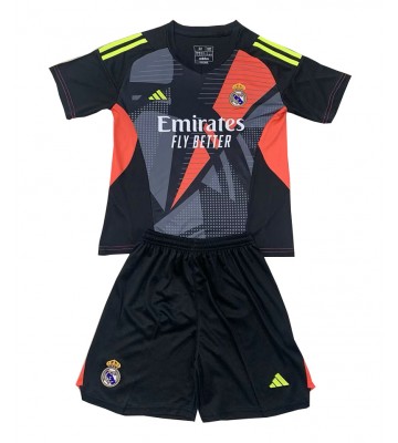 Real Madrid Brankář Venkovní dres komplet pro Děti 2024-25 Krátkým Rukávem (+ Krátké kalhoty)