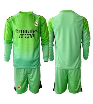 Real Madrid Brankář Venkovní dres komplet pro Děti 2025-26 Dlouhým Rukávem (+ Krátké kalhoty)