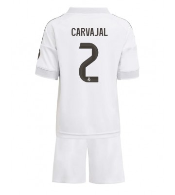 Real Madrid Daniel Carvajal #2 Domácí dres komplet pro Děti 2025-26 Krátkým Rukávem (+ Krátké kalhoty)