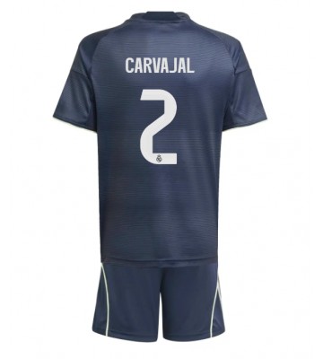 Real Madrid Daniel Carvajal #2 Venkovní dres komplet pro Děti 2025-26 Krátkým Rukávem (+ Krátké kalhoty)
