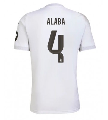 Real Madrid David Alaba #4 Domácí Dres 2025-26 Krátkým Rukávem
