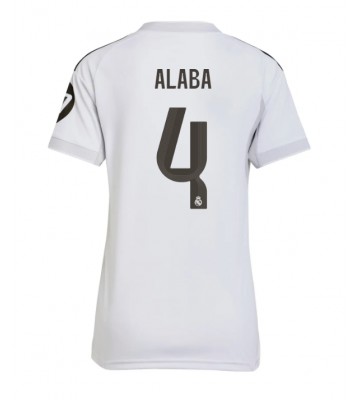 Real Madrid David Alaba #4 Domácí Dres pro Dámy 2025-26 Krátkým Rukávem