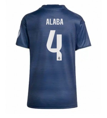 Real Madrid David Alaba #4 Venkovní Dres pro Dámy 2025-26 Krátkým Rukávem
