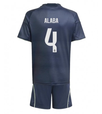 Real Madrid David Alaba #4 Venkovní dres komplet pro Děti 2025-26 Krátkým Rukávem (+ Krátké kalhoty)