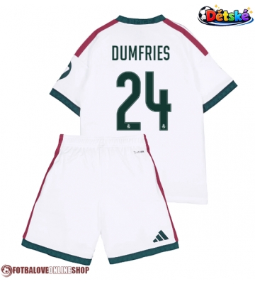 Real Madrid Denzel Dumfries #24 Domácí dres komplet pro Děti 2026-27 Krátkým Rukávem (+ Krátké kalhoty)