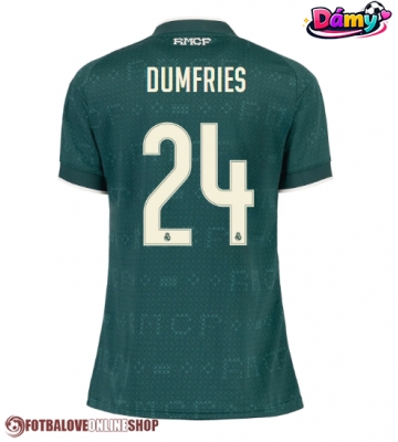 Real Madrid Denzel Dumfries #24 Venkovní Dres pro Dámy 2026-27 Krátkým Rukávem