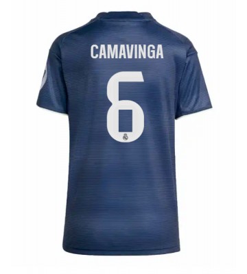 Real Madrid Eduardo Camavinga #6 Venkovní Dres pro Dámy 2025-26 Krátkým Rukávem