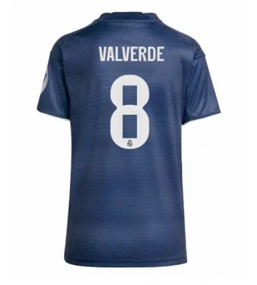 Real Madrid Federico Valverde #8 Venkovní Dres pro Dámy 2025-26 Krátkým Rukávem