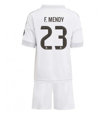 Real Madrid Ferland Mendy #23 Domácí dres komplet pro Děti 2025-26 Krátkým Rukávem (+ Krátké kalhoty)