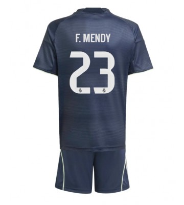 Real Madrid Ferland Mendy #23 Venkovní dres komplet pro Děti 2025-26 Krátkým Rukávem (+ Krátké kalhoty)