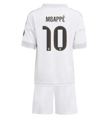 Real Madrid Kylian Mbappe #10 Domácí dres komplet pro Děti 2025-26 Krátkým Rukávem (+ Krátké kalhoty)