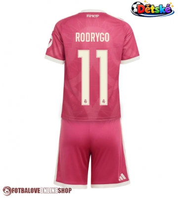 Real Madrid Rodrygo Goes #11 Alternativní dres komplet pro Děti 2026-27 Krátkým Rukávem (+ Krátké kalhoty)