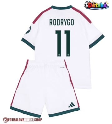 Real Madrid Rodrygo Goes #11 Domácí dres komplet pro Děti 2026-27 Krátkým Rukávem (+ Krátké kalhoty)