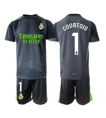 Real Madrid Thibaut Courtois #1 Brankář Alternativní dres komplet pro Děti 2025-26 Krátkým Rukávem (+ Krátké kalhoty)