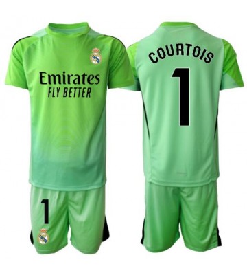 Real Madrid Thibaut Courtois #1 Brankář Venkovní dres komplet pro Děti 2025-26 Krátkým Rukávem (+ Krátké kalhoty)