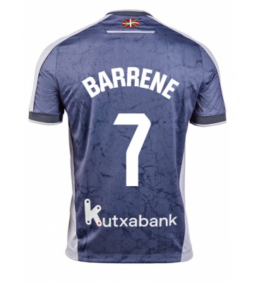 Real Sociedad Ander Barrenetxea #7 Venkovní Dres 2025-26 Krátkým Rukávem