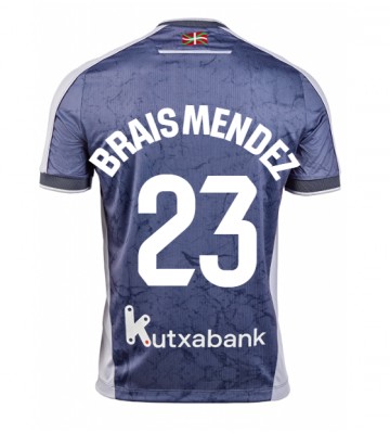 Real Sociedad Brais Mendez #23 Venkovní Dres 2025-26 Krátkým Rukávem