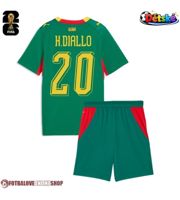 Senegal Habib Diallo #20 Venkovní dres komplet pro Děti MS 2026 Krátkým Rukávem (+ Krátké kalhoty)