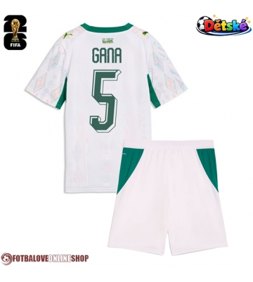 Senegal Idrissa Gueye #5 Domácí dres komplet pro Děti MS 2026 Krátkým Rukávem (+ Krátké kalhoty)