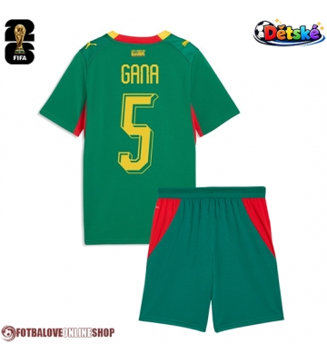 Senegal Idrissa Gueye #5 Venkovní dres komplet pro Děti MS 2026 Krátkým Rukávem (+ Krátké kalhoty)