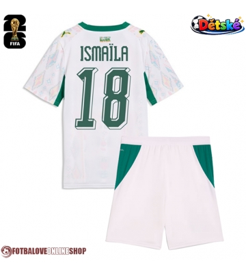 Senegal Ismaila Sarr #18 Domácí dres komplet pro Děti MS 2026 Krátkým Rukávem (+ Krátké kalhoty)