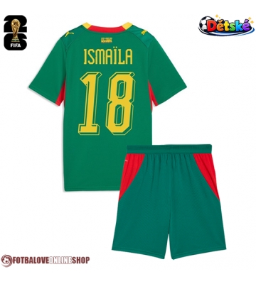 Senegal Ismaila Sarr #18 Venkovní dres komplet pro Děti MS 2026 Krátkým Rukávem (+ Krátké kalhoty)