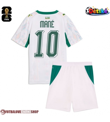 Senegal Sadio Mane #10 Domácí dres komplet pro Děti MS 2026 Krátkým Rukávem (+ Krátké kalhoty)