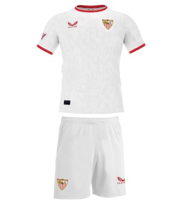 Sevilla Domácí dres komplet pro Děti 2024-25 Krátkým Rukávem (+ Krátké kalhoty)
