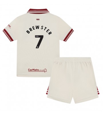 Sheffield United Rhian Brewster #7 Alternativní dres komplet pro Děti 2024-25 Krátkým Rukávem (+ Krátké kalhoty)