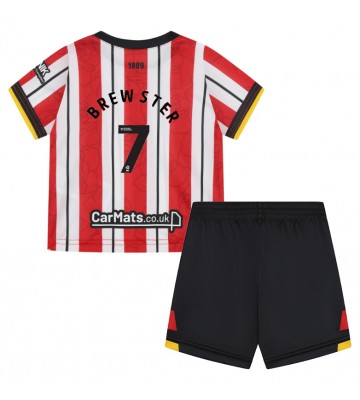 Sheffield United Rhian Brewster #7 Domácí dres komplet pro Děti 2024-25 Krátkým Rukávem (+ Krátké kalhoty)