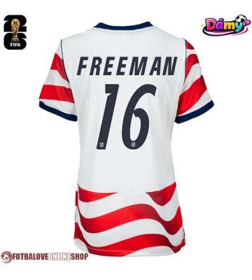 Spojené státy Alex Freeman #16 Domácí Dres pro Dámy MS 2026 Krátkým Rukávem