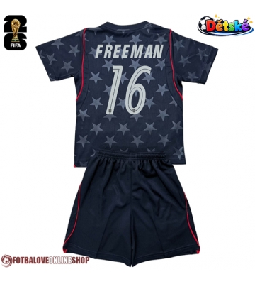 Spojené státy Alex Freeman #16 Venkovní dres komplet pro Děti MS 2026 Krátkým Rukávem (+ Krátké kalhoty)