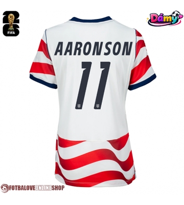 Spojené státy Brenden Aaronson #11 Domácí Dres pro Dámy MS 2026 Krátkým Rukávem