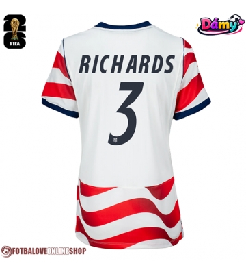 Spojené státy Chris Richards #3 Domácí Dres pro Dámy MS 2026 Krátkým Rukávem