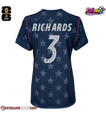 Spojené státy Chris Richards #3 Venkovní Dres pro Dámy MS 2026 Krátkým Rukávem