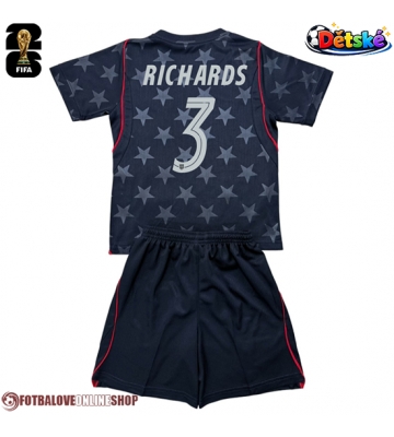 Spojené státy Chris Richards #3 Venkovní dres komplet pro Děti MS 2026 Krátkým Rukávem (+ Krátké kalhoty)