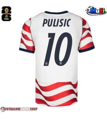 Spojené státy Christian Pulisic #10 Domácí Dres MS 2026 Krátkým Rukávem
