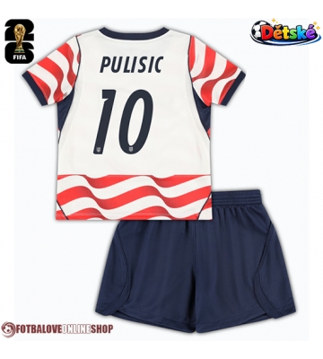 Spojené státy Christian Pulisic #10 Domácí dres komplet pro Děti MS 2026 Krátkým Rukávem (+ Krátké kalhoty)