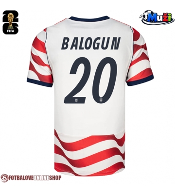 Spojené státy Folarin Balogun #20 Domácí Dres MS 2026 Krátkým Rukávem