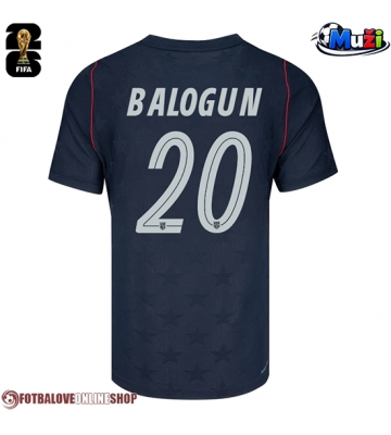 Spojené státy Folarin Balogun #20 Venkovní Dres MS 2026 Krátkým Rukávem