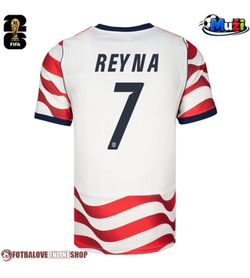 Spojené státy Giovanni Reyna #7 Domácí Dres MS 2026 Krátkým Rukávem