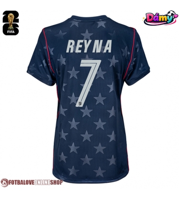 Spojené státy Giovanni Reyna #7 Venkovní Dres pro Dámy MS 2026 Krátkým Rukávem